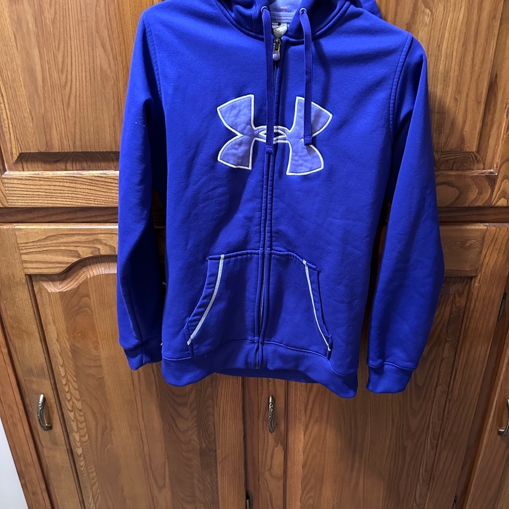Unisex Ladies/Men Under Armour Purple Hoodie Size SM